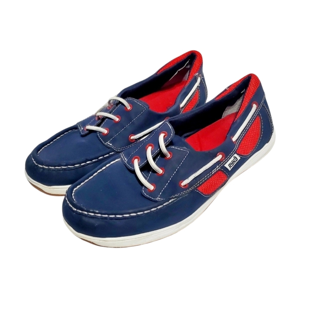 Ryka Shoes Women's Chatham Slip On Boat Blue A231749 Low Top Leather. Size 8.5 - Picture 3 of 12